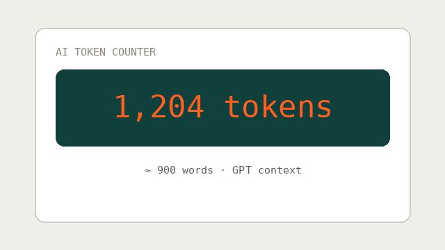 AI Token Counter