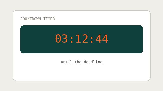 Countdown Timer