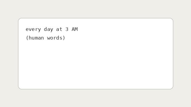 Cron Generator — before