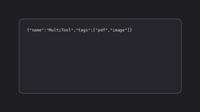 JSON Formatter — before