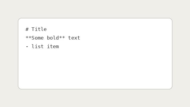 Markdown to HTML — before