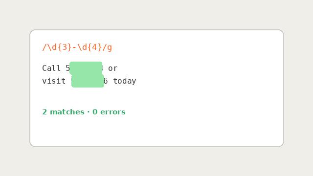 Regex Tester — after