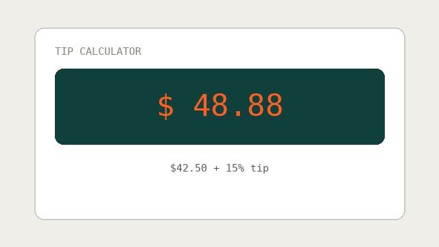 Tip Calculator