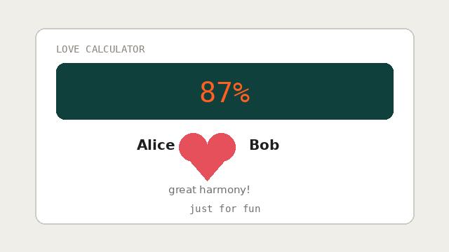 Love Calculator