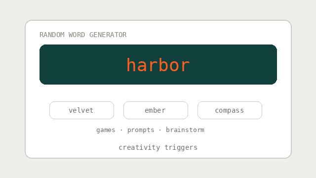 Random Word Generator