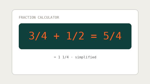 Fraction Calculator