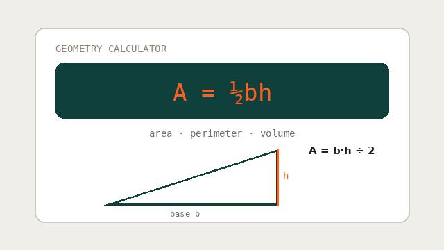 Geometry Calculator
