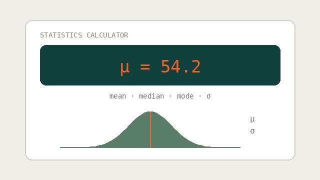 Statistics Calculator