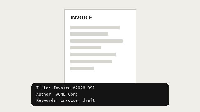 PDF Metadata Editor — after
